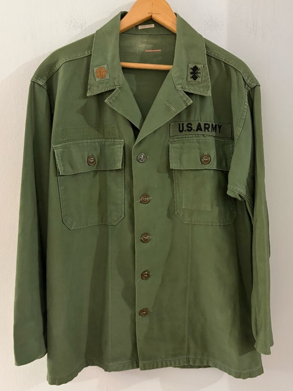 Vintage us army OG107 utility shirt